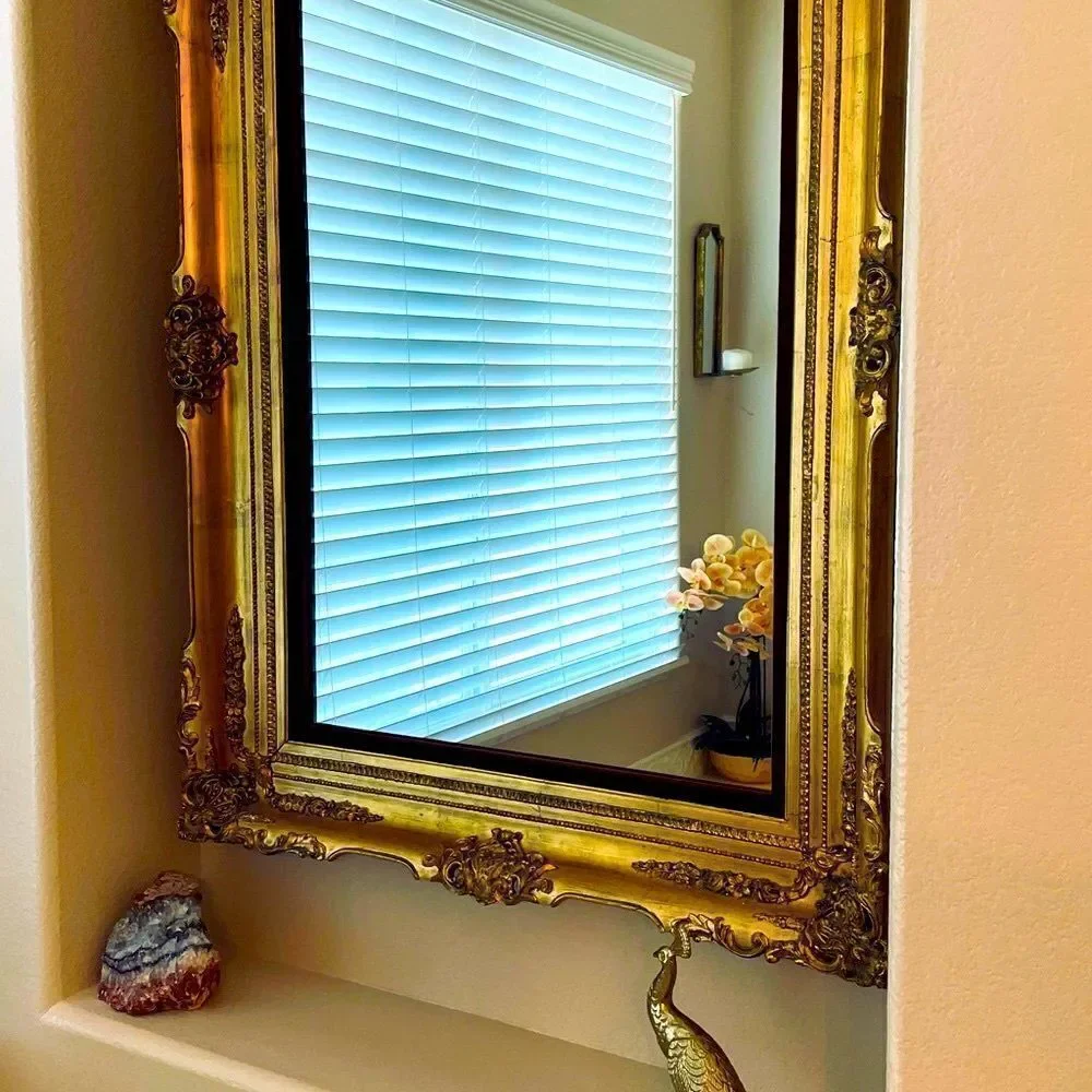 ♥️ Wall Mirror, Antique Ornate Giltwood Mirror